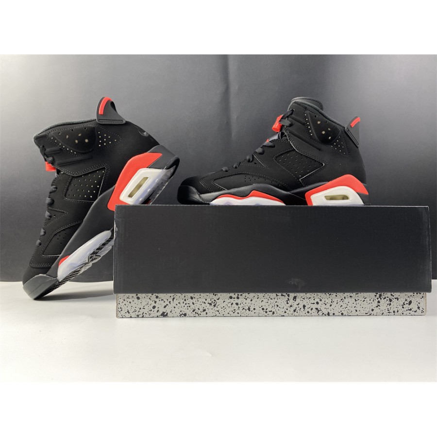 Nike Air Jordan 6 ブラック/オレンジ Pedesneaker - Promoções Imperdíveis